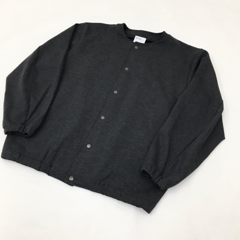  BETTER DUALWARM BUTTON UP CARDIGAN (CHARCOAL MELANGE)