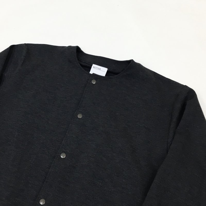  BETTER DUALWARM BUTTON UP CARDIGAN (CHARCOAL MELANGE)