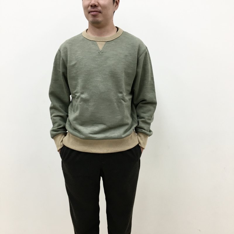  JACKMAN GG Sweat Crewneck(OLIVEx OCHER)