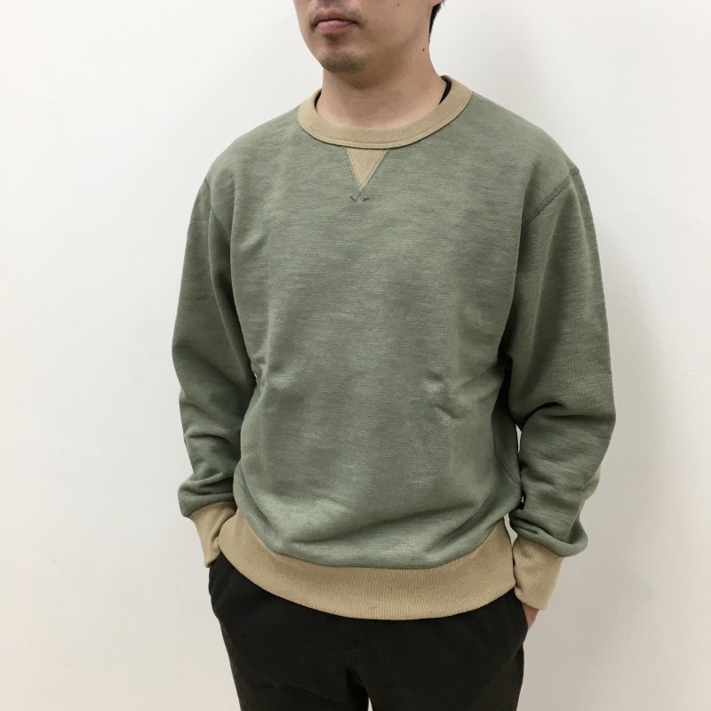  JACKMAN GG Sweat Crewneck(OLIVEx OCHER)