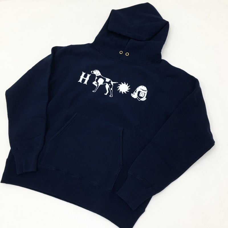  TACOMA FUJI RECORDS HUNTING DOG HOODIE(NAVY)