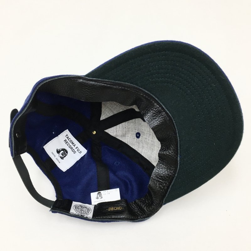  TACOMA FUJI RECORDS  HUNTING DOG CAP by Jerry Ukai (NAVY)