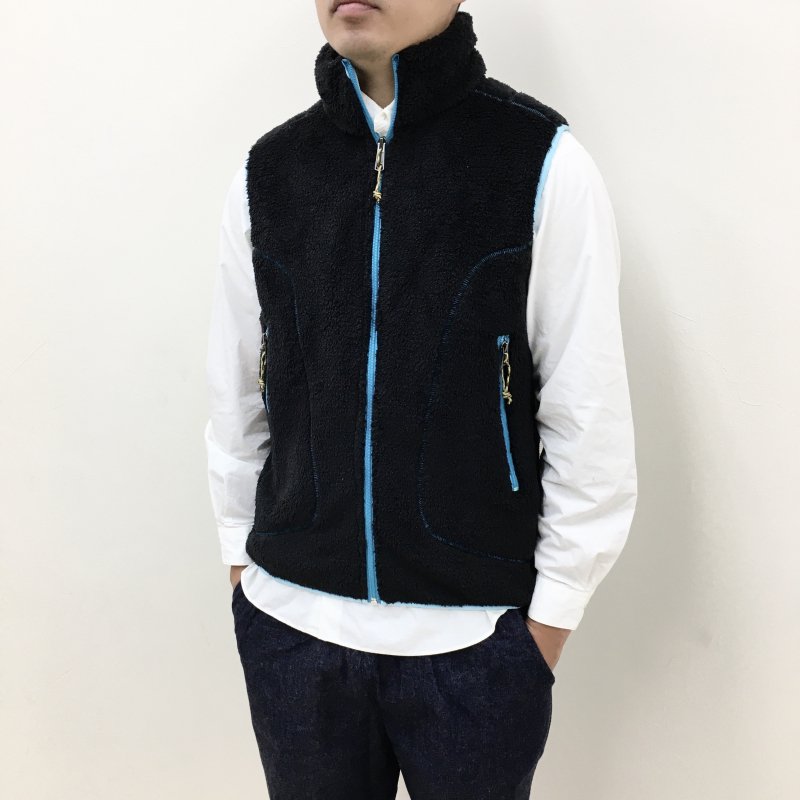  COOCHUCAMP Happy Fleece Vest(BLACK)
