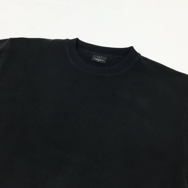  AXESQUIN RETRO FLEECE TEE(BLACK)  30OFF