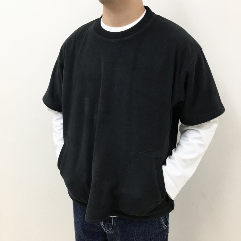  AXESQUIN RETRO FLEECE TEE(BLACK)  30OFF