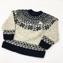  OMOI KNIT NORDIC SWEATER(NATURALNAVY)