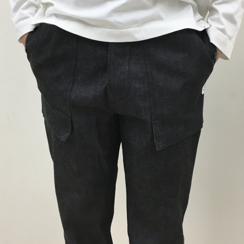  SASSAFRAS CULTIVATOR PANTS(11oz Denim-BLACK)