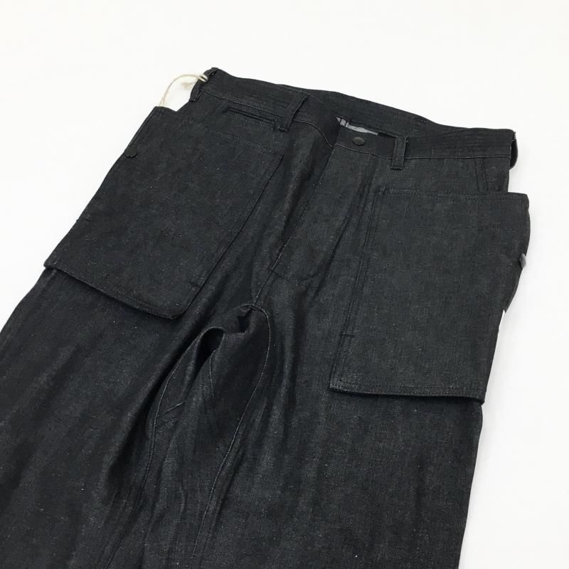  SASSAFRAS CULTIVATOR PANTS(11oz Denim-BLACK)