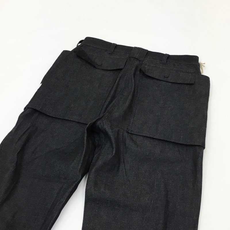  SASSAFRAS CULTIVATOR PANTS(11oz Denim-BLACK)