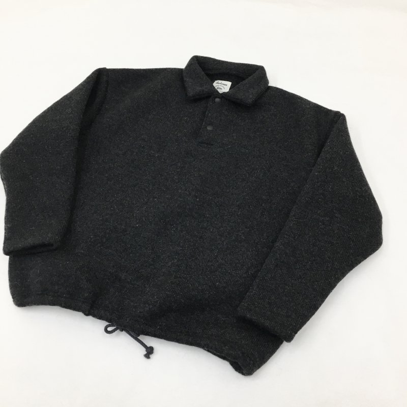  JACKMAN WOOL HIMO POLO(Heather Black)