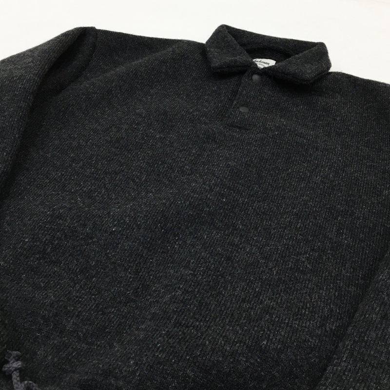  JACKMAN WOOL HIMO POLO(Heather Black)