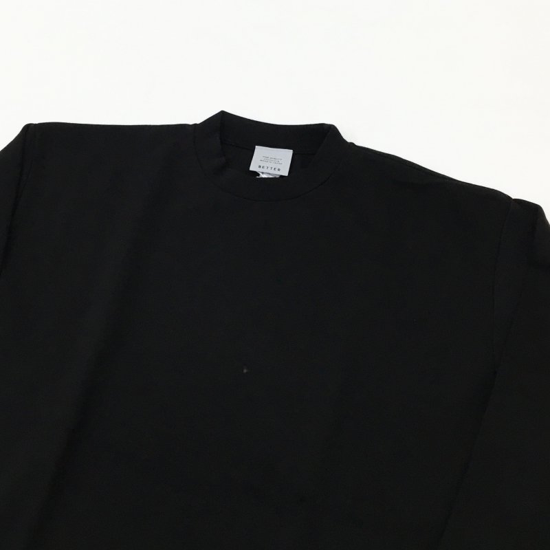  BETTER DUAL WARM HALF MOCK T-SHIRT(BLACK)