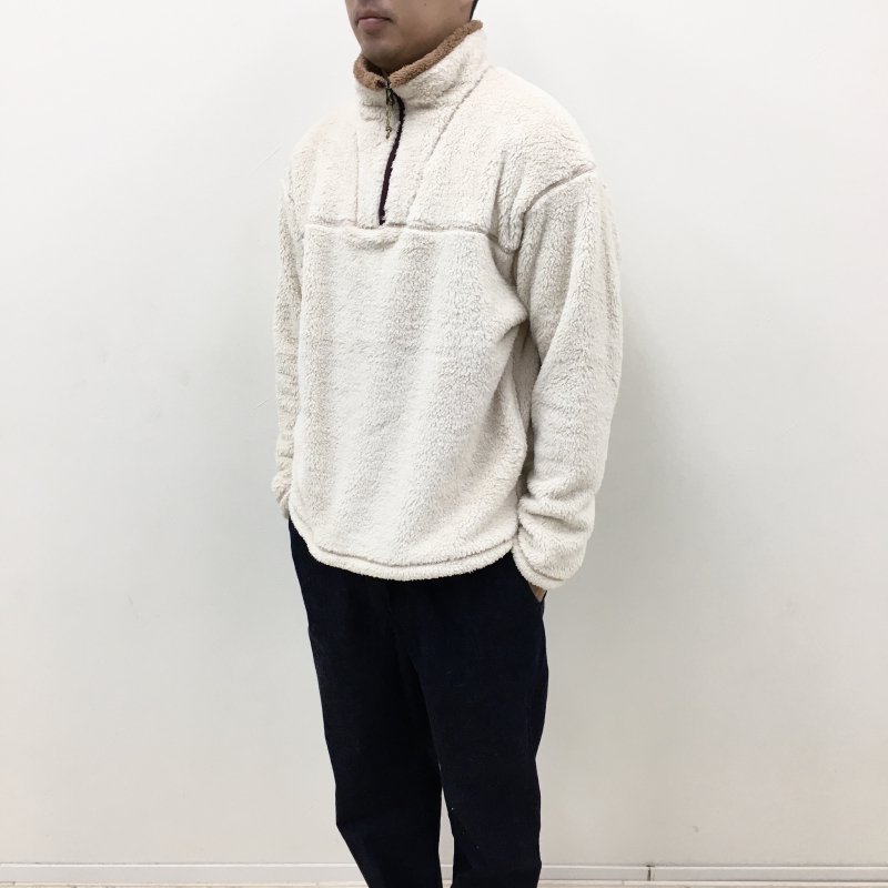  COOCHUCAMP Happy Fleece Half Zip Sweater(BEIGE)
