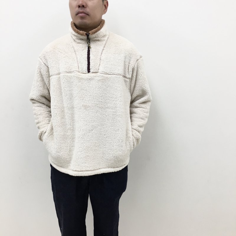  COOCHUCAMP Happy Fleece Half Zip Sweater(BEIGE)
