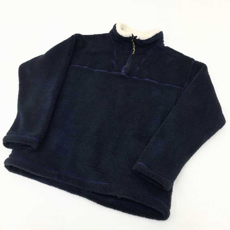  COOCHUCAMP Happy Fleece Half Zip Sweater(NAVY)
