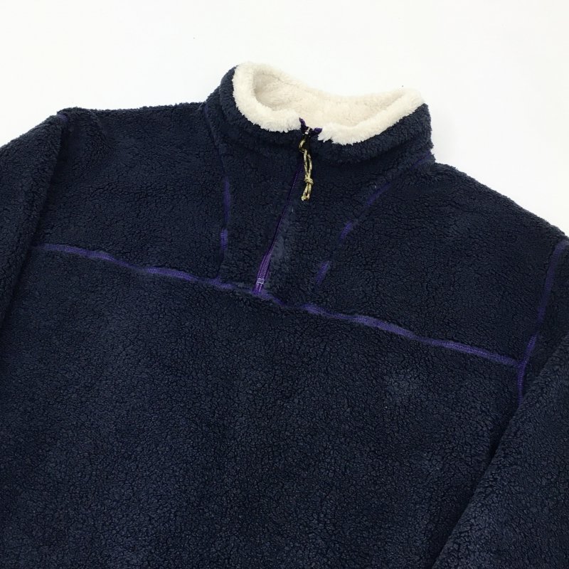  COOCHUCAMP Happy Fleece Half Zip Sweater(NAVY)
