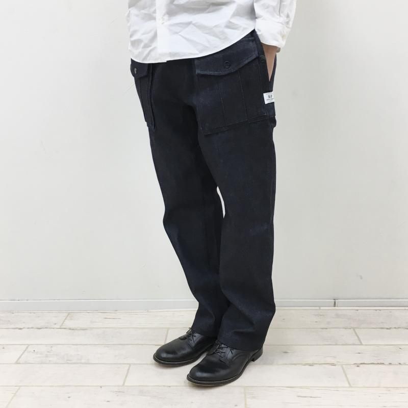 SASSAFRAS Botanical Pioneer Pants(13oz Denim-INDIGO) - have