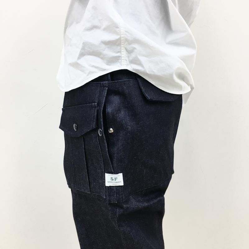 SASSAFRAS Botanical Pioneer Pants(13oz Denim-INDIGO) - have