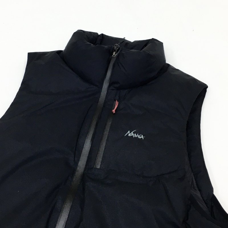  NANGA AURORA TEX STAND COLLAR DOWN VEST(BLACK)