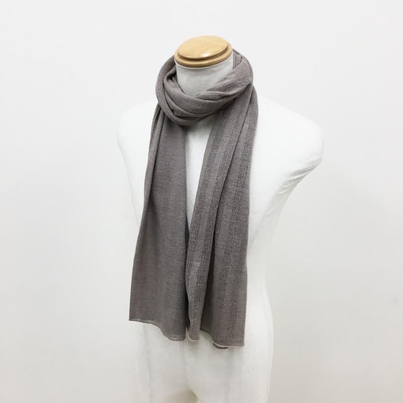  CURLY WOOL STRIPE STOLE(BEIGE/BLUE/NAVY) 30OFF