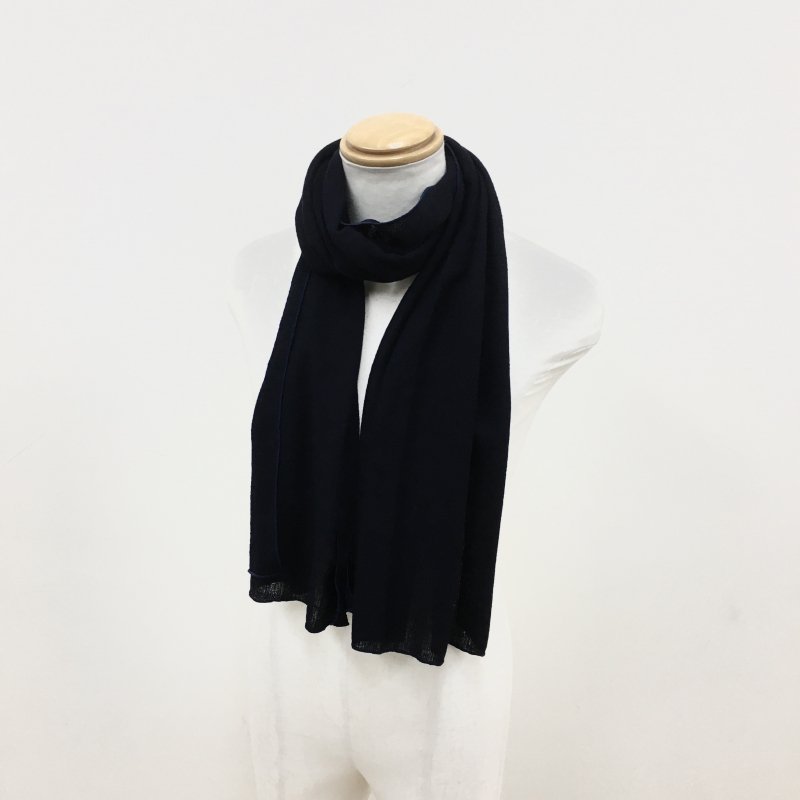  CURLY WOOL STRIPE STOLE(BEIGE/BLUE/NAVY) 30OFF