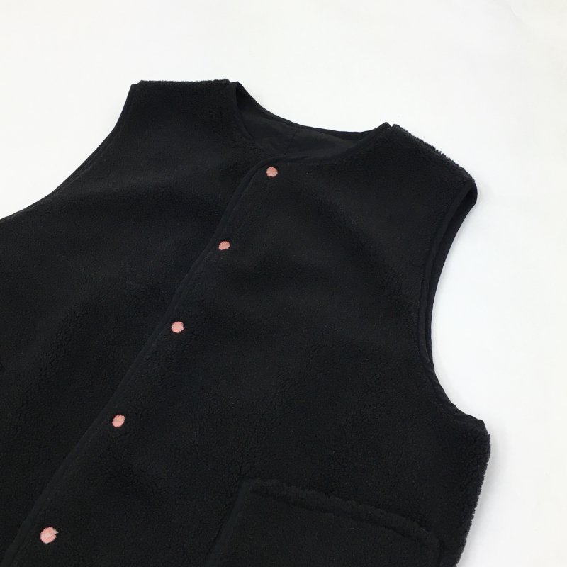  BIG MAC REVERSIBLE VEST(BLACKBLACK) 