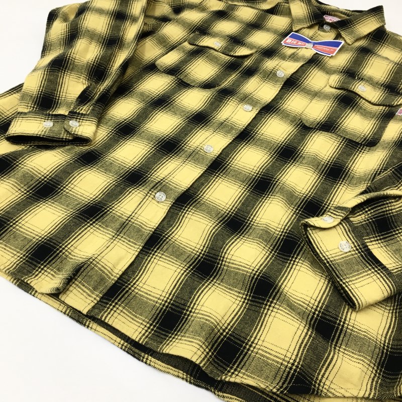  BIG MAC LONG FLANNEL SHIRTS(YELLOW) 