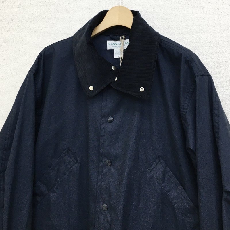  SASSAFRAS BOTANICAL SCOUT TUBE COAT -C/N OXFORD- (NAVY)