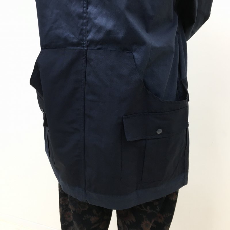  SASSAFRAS BOTANICAL SCOUT TUBE COAT -C/N OXFORD- (NAVY)