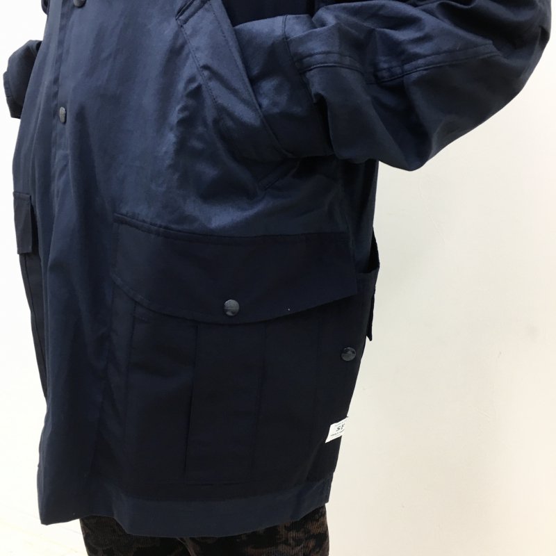  SASSAFRAS BOTANICAL SCOUT TUBE COAT -C/N OXFORD- (NAVY)