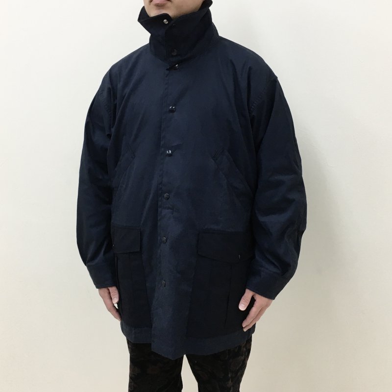  SASSAFRAS BOTANICAL SCOUT TUBE COAT -C/N OXFORD- (NAVY)