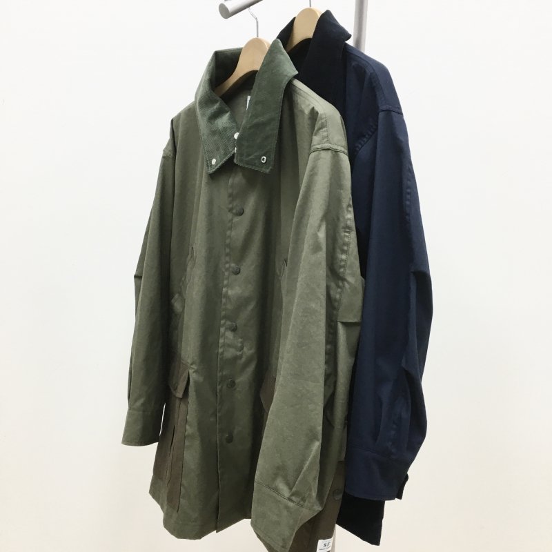  SASSAFRAS BOTANICAL SCOUT TUBE COAT -C/N OXFORD- (NAVY)