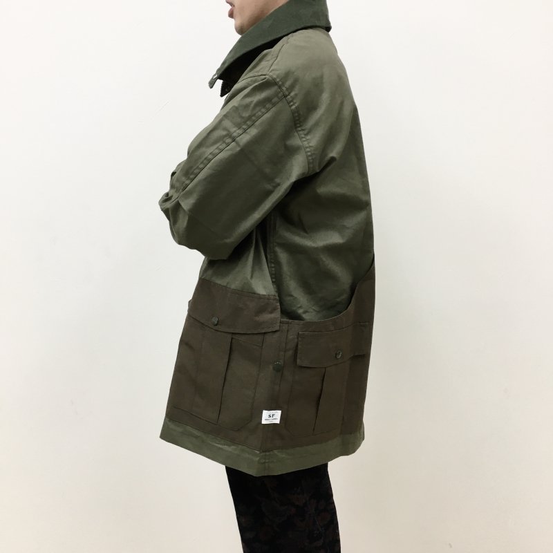  SASSAFRAS BOTANICAL SCOUT TUBE COAT -C/N OXFORD- (OLIVE)