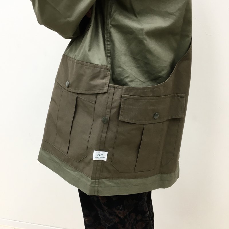  SASSAFRAS BOTANICAL SCOUT TUBE COAT -C/N OXFORD- (OLIVE)