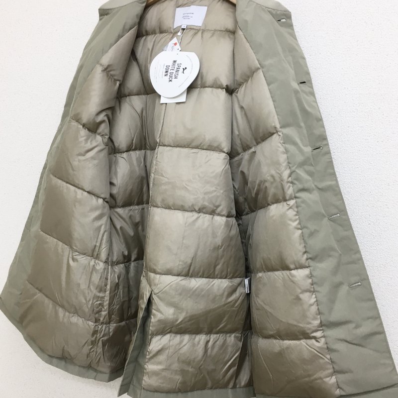  NANGAhave a good day RIB COLLARD DOWN COAT(SAND) 40OFF