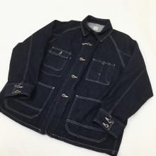 ordinary fits★ノーカラ　ブルゾン　 サイズ2　 ビンテージ加工 2025年最新】オーディナリーフィッツ ノーカラージャケットの