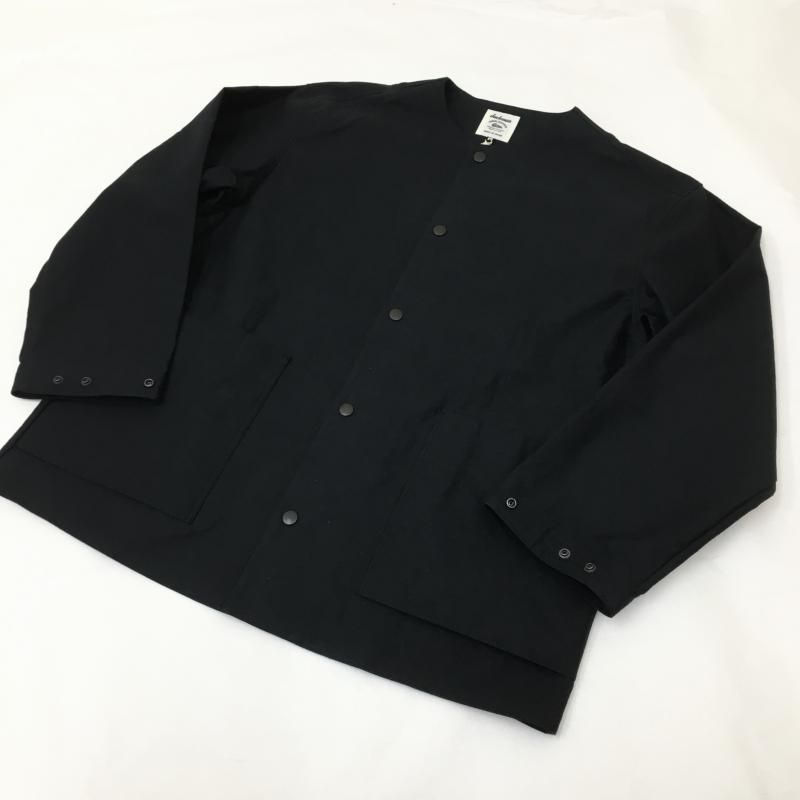  JACKMAN  Back Nep Collarless Jacket(BLACK)