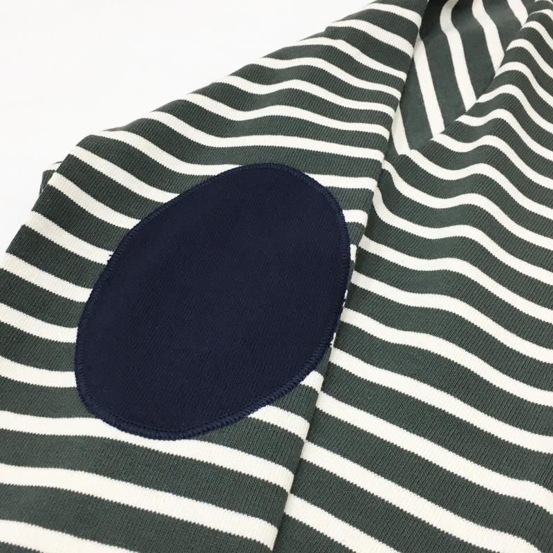  SAINT JAMES OUESSANT ELBOW PATCH(VEGETAL/ECRU-/ʥ ͥӡѥå)