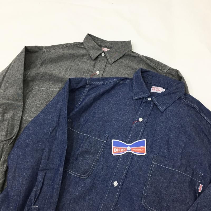  BIG MAC CHAMBEREY SHIRTS(BLUE) 