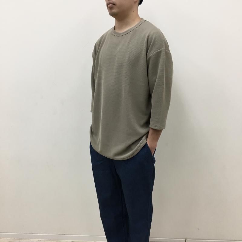  AXESQUIN QD ECO WAFFLE FOOTBALL TEE(Lt.BEIGE) 