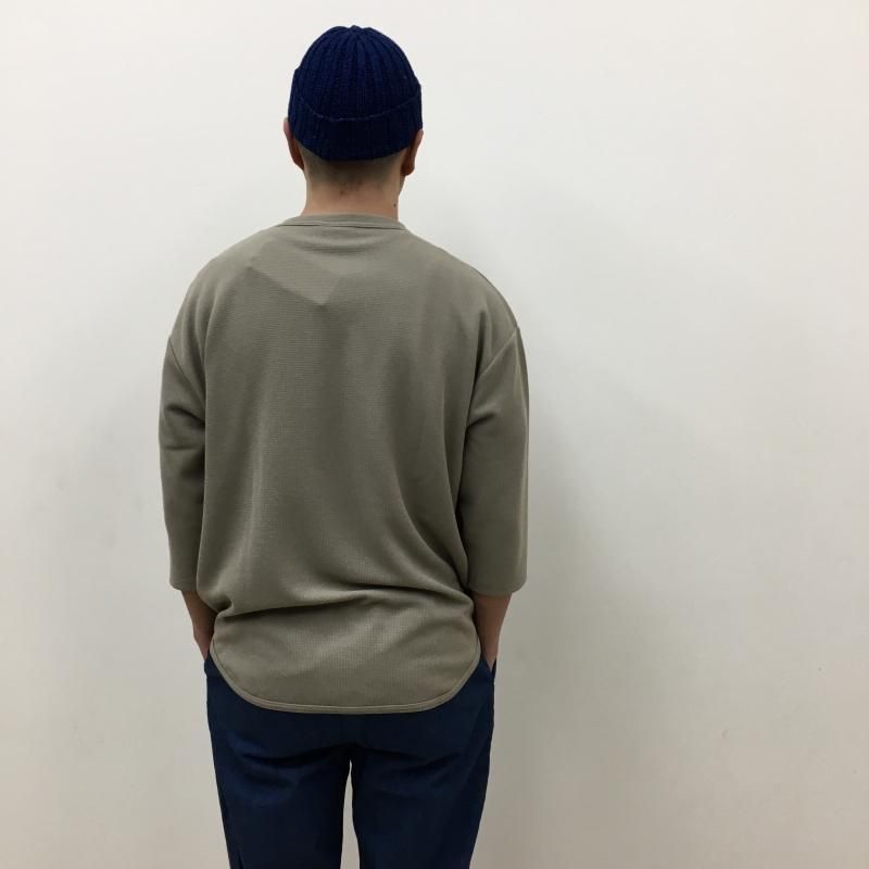  AXESQUIN QD ECO WAFFLE FOOTBALL TEE(Lt.BEIGE) 