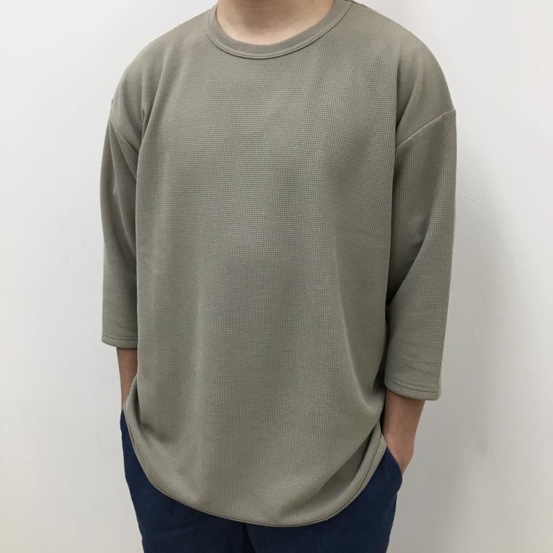  AXESQUIN QD ECO WAFFLE FOOTBALL TEE(Lt.BEIGE) 