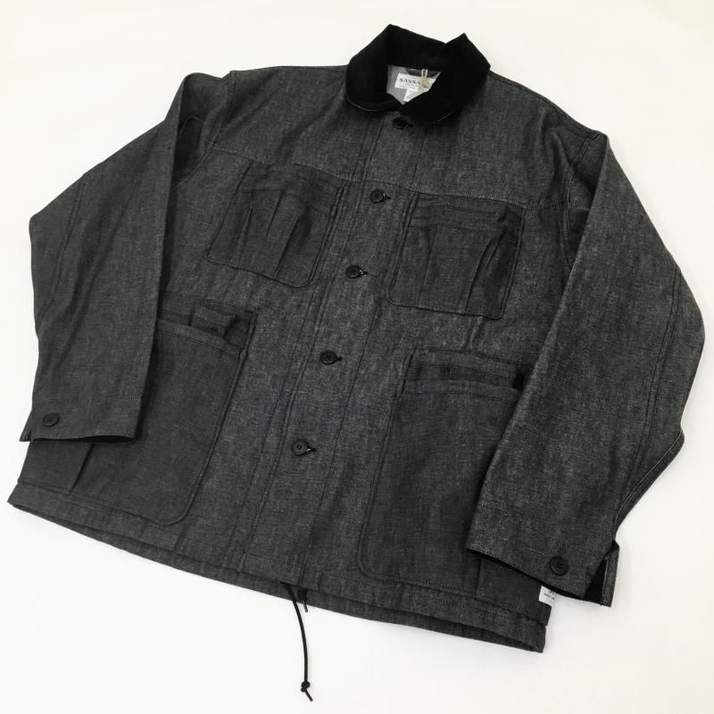 SASSAFRAS Overgrown Warden Jacket(10oz DENIM-BLACK) - have a