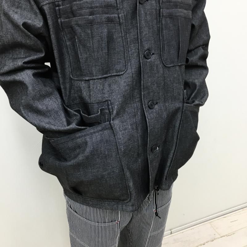 SASSAFRAS Overgrown Warden Jacket(10oz DENIM-BLACK) - have a