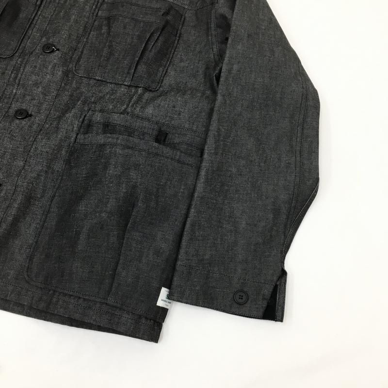  SASSAFRAS Overgrown Warden Jacket(10oz DENIM-BLACK)