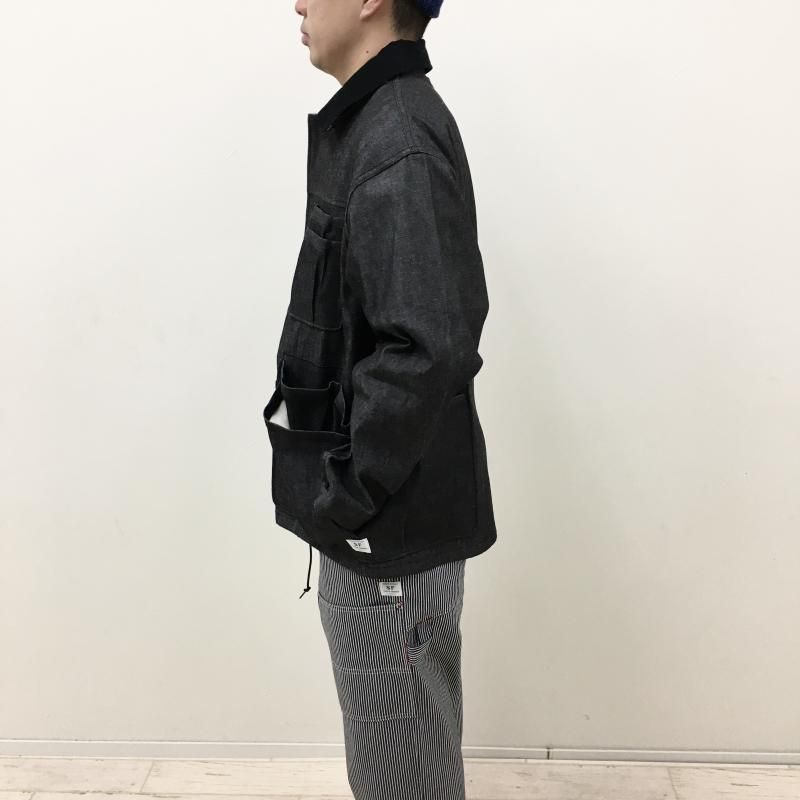 SASSAFRAS Overgrown Warden Jacket(10oz DENIM-BLACK) - have a