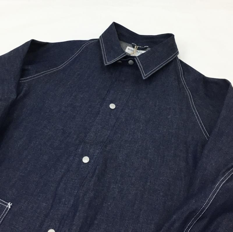 SASSAFRAS Pruner Coat(9.5oz work denim-INDIGO) - have a
