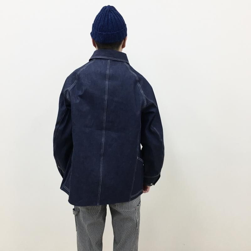  SASSAFRAS Pruner Coat(9.5oz work denim-INDIGO)