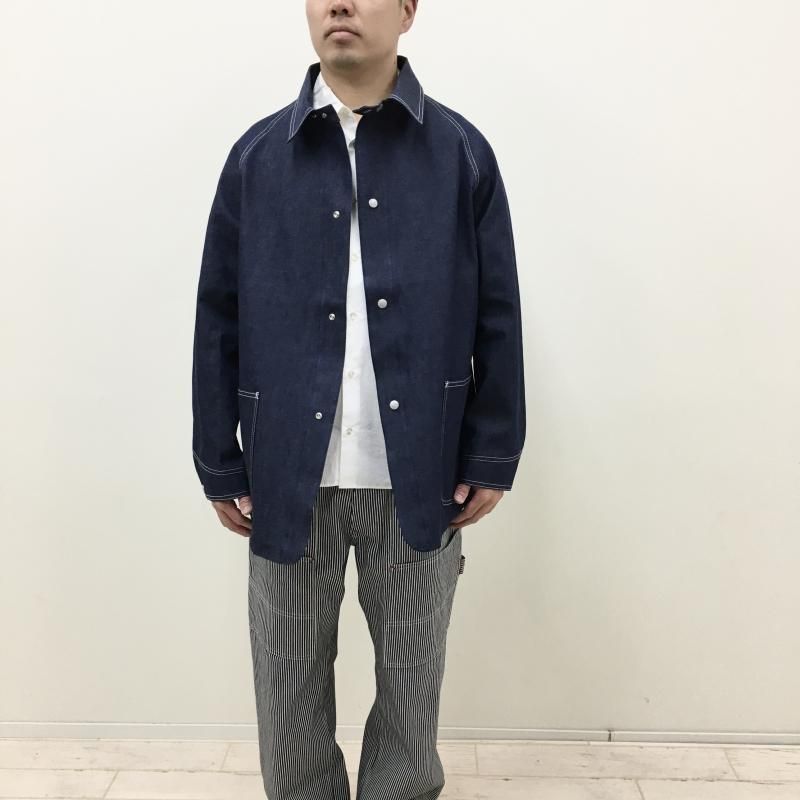 SASSAFRAS Pruner Coat(9.5oz work denim-INDIGO) - have a golden day!