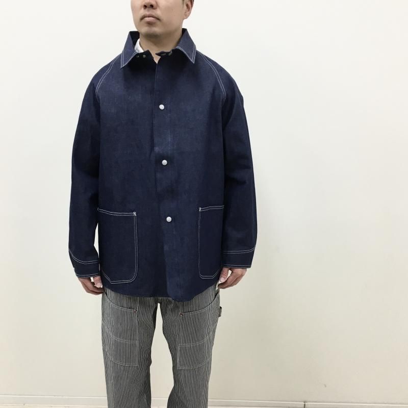 SASSAFRAS Pruner Coat(9.5oz work denim-INDIGO) - have a